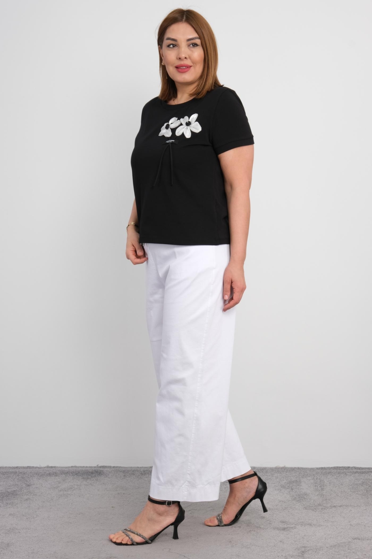 Plus Size Two-Piece Set-Black