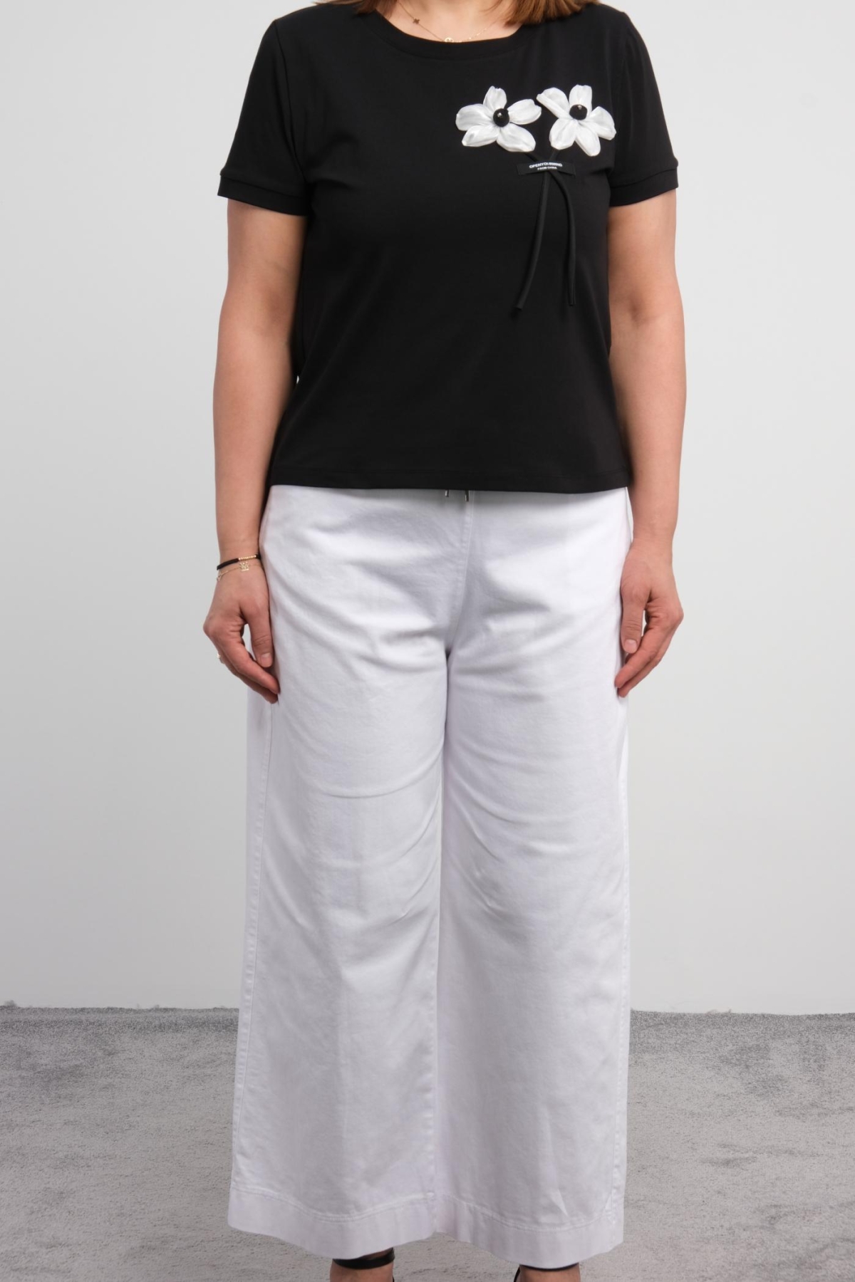 Plus Size Two-Piece Set-Black