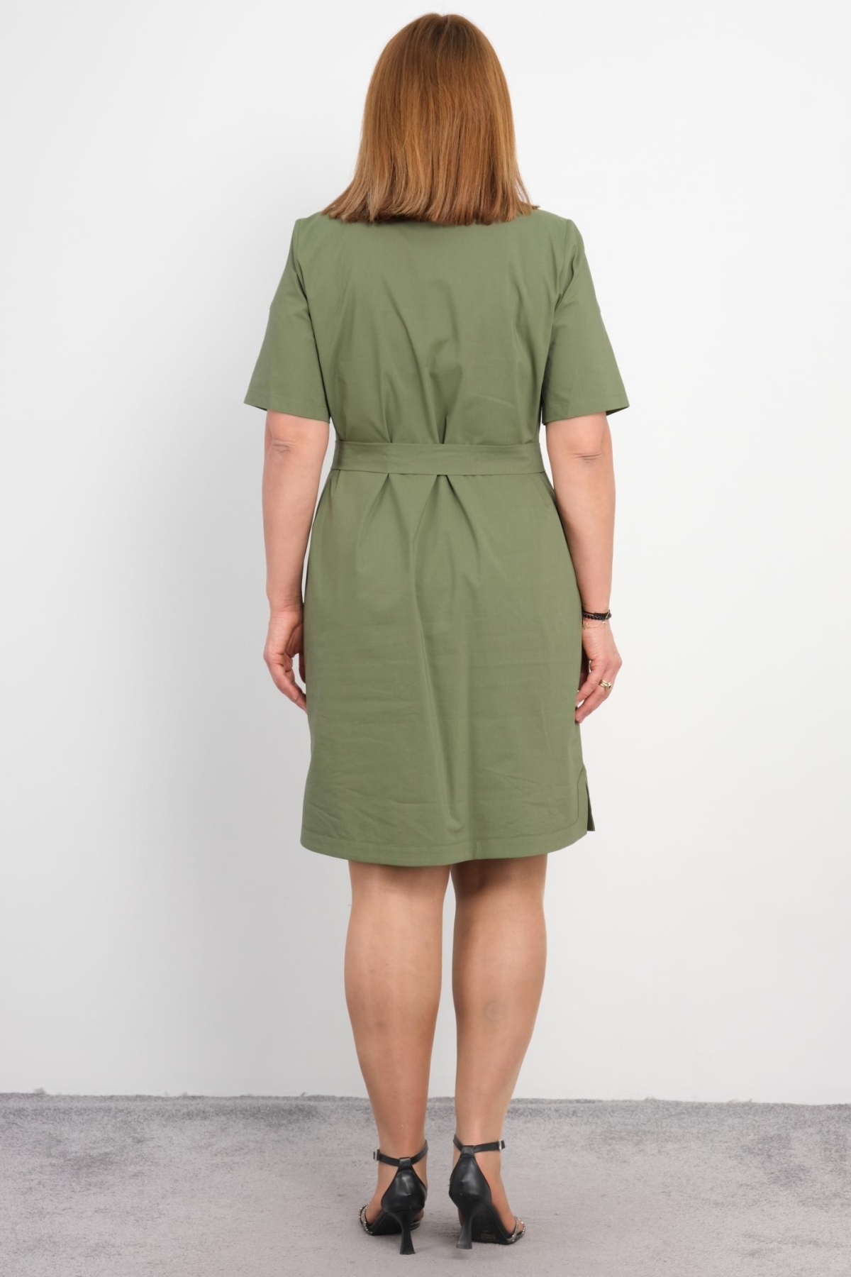 Plus Size Sports Dress-Khaki