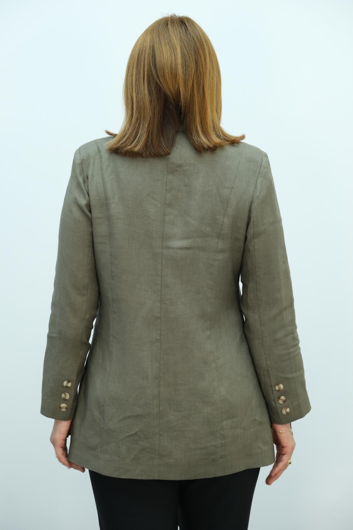 Plus Size Jacket-Khaki