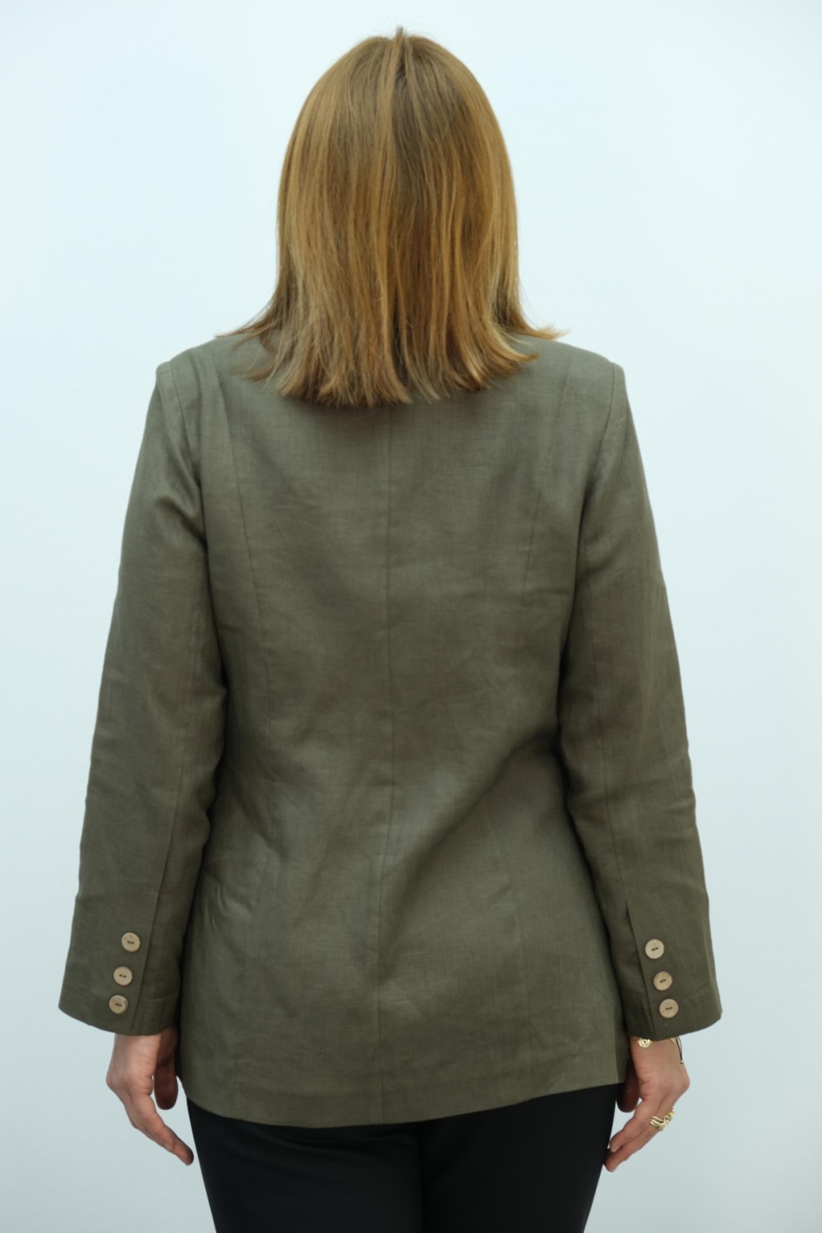 Plus Size Jacket-Khaki