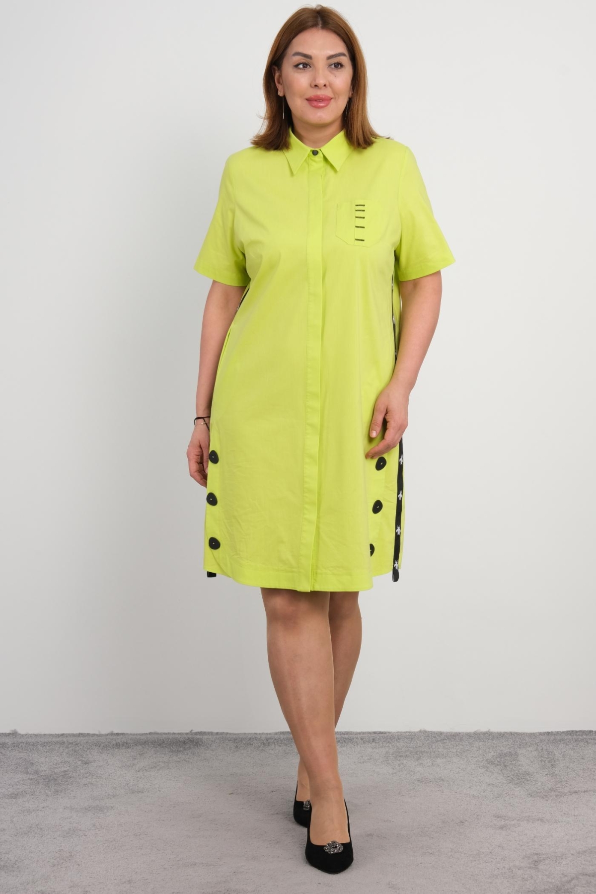 Plus Size Dress-Green
