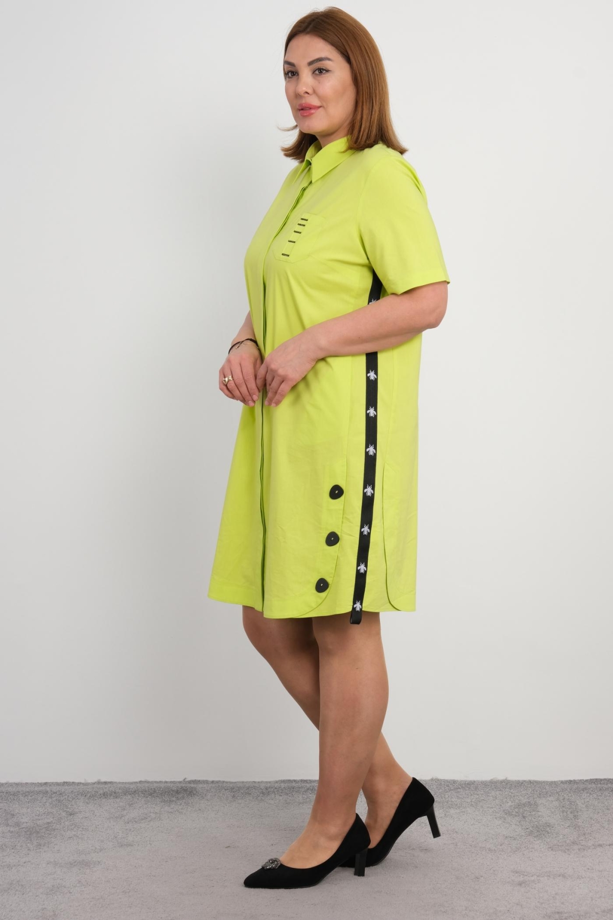 Plus Size Dress-Green