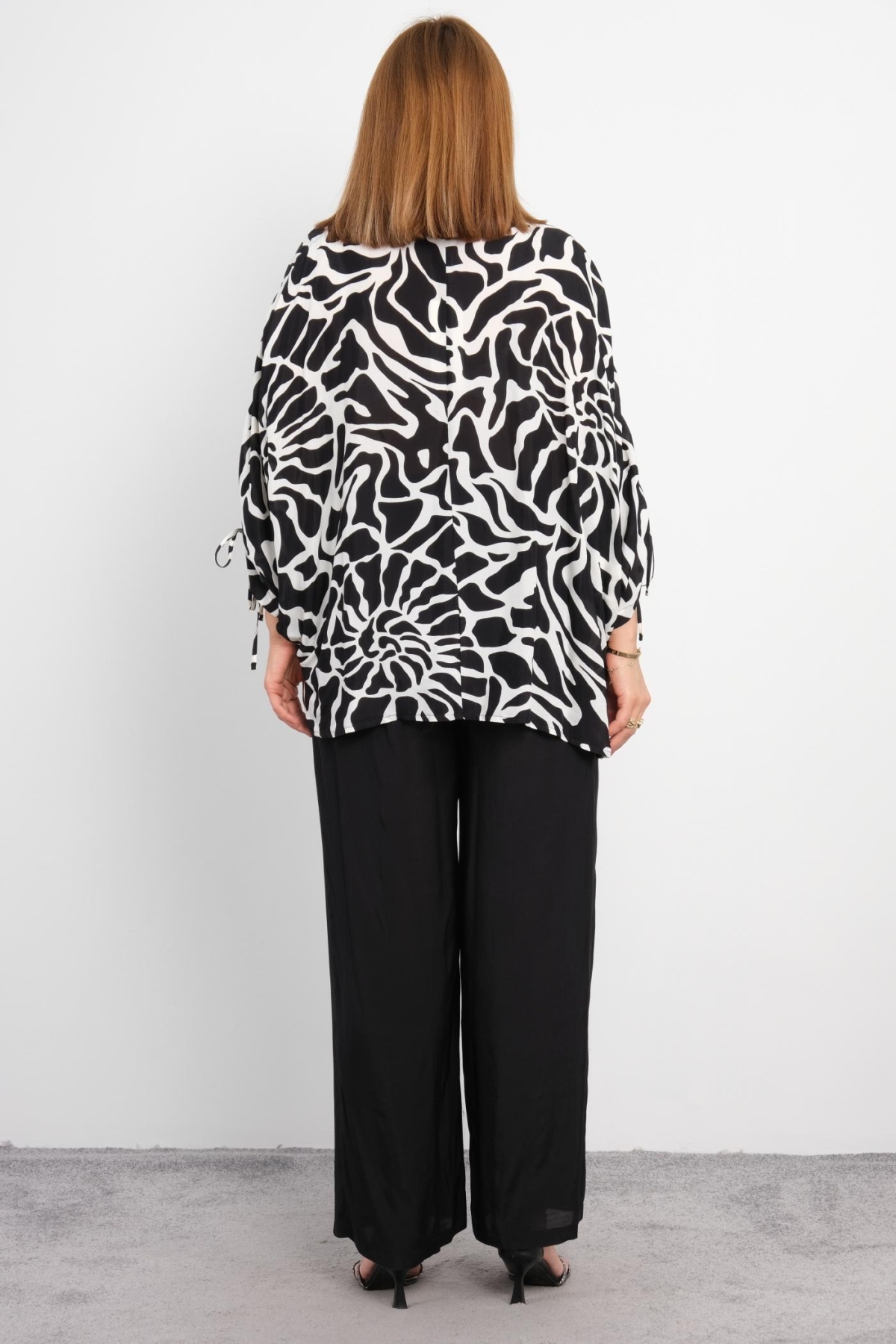 Plus Size Two-Piece Set-Black
