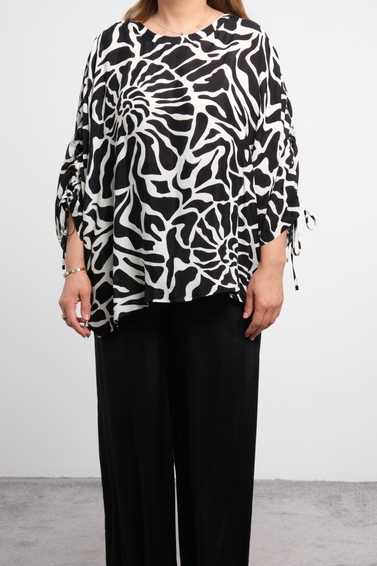 Plus Size Two-Piece Set-Black