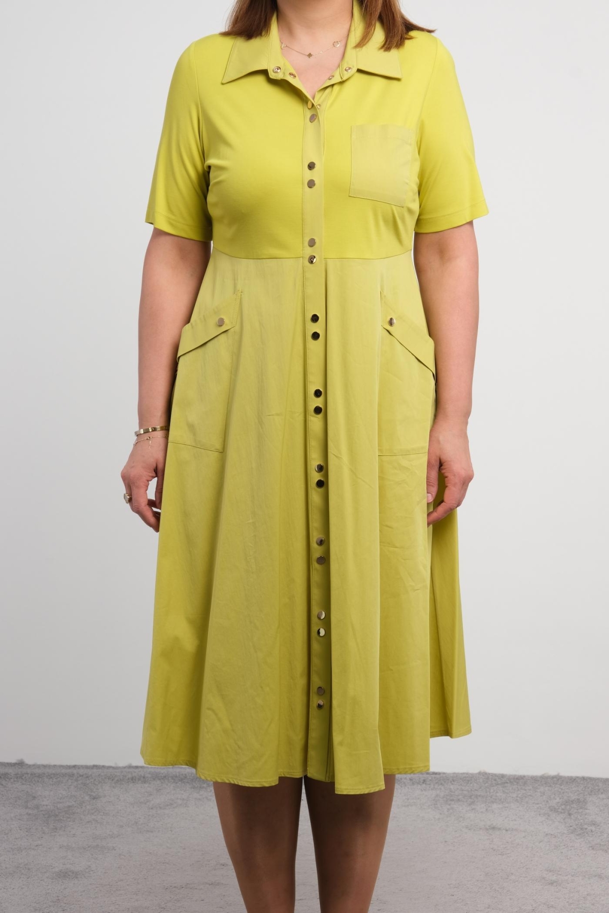 Plus Size Dress-Green