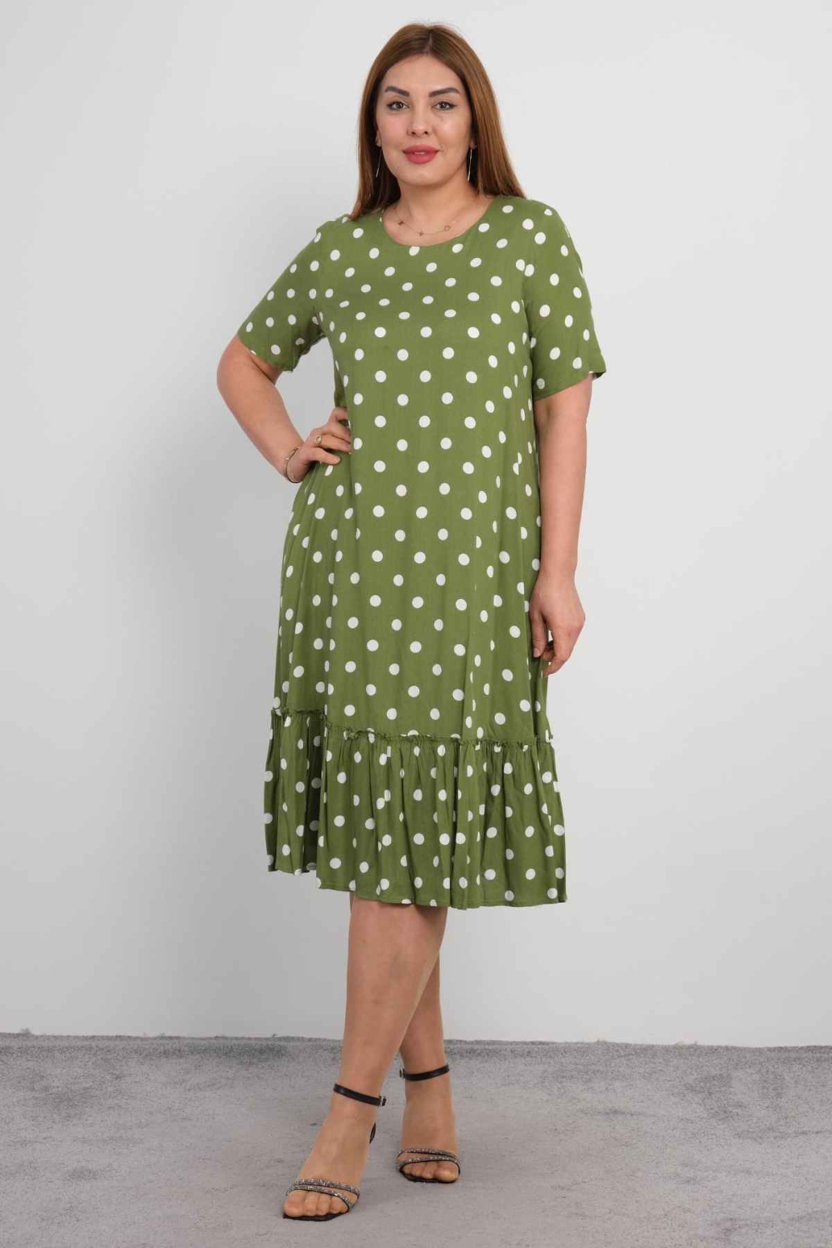 Plus Size Dress-Green
