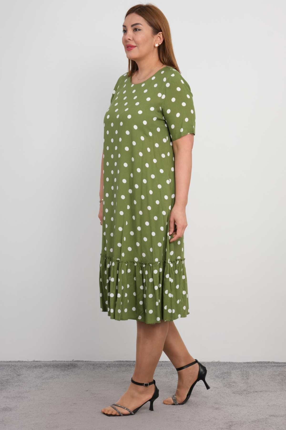 Plus Size Dress-Green