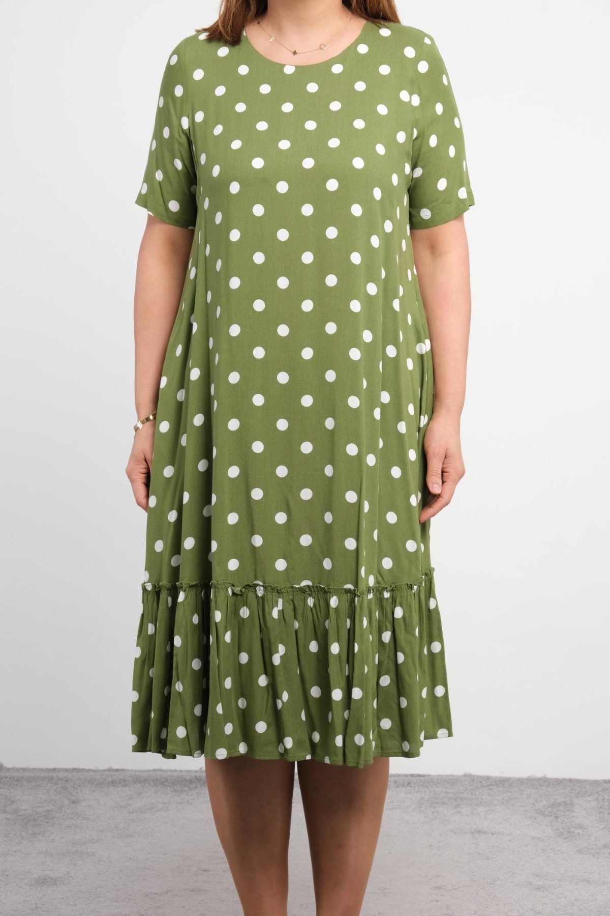 Plus Size Dress-Green