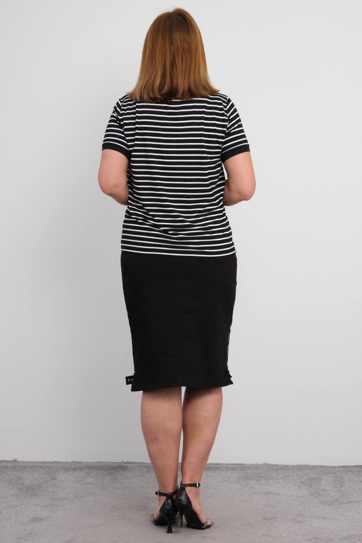 Plus Size Two-Piece Set-Black