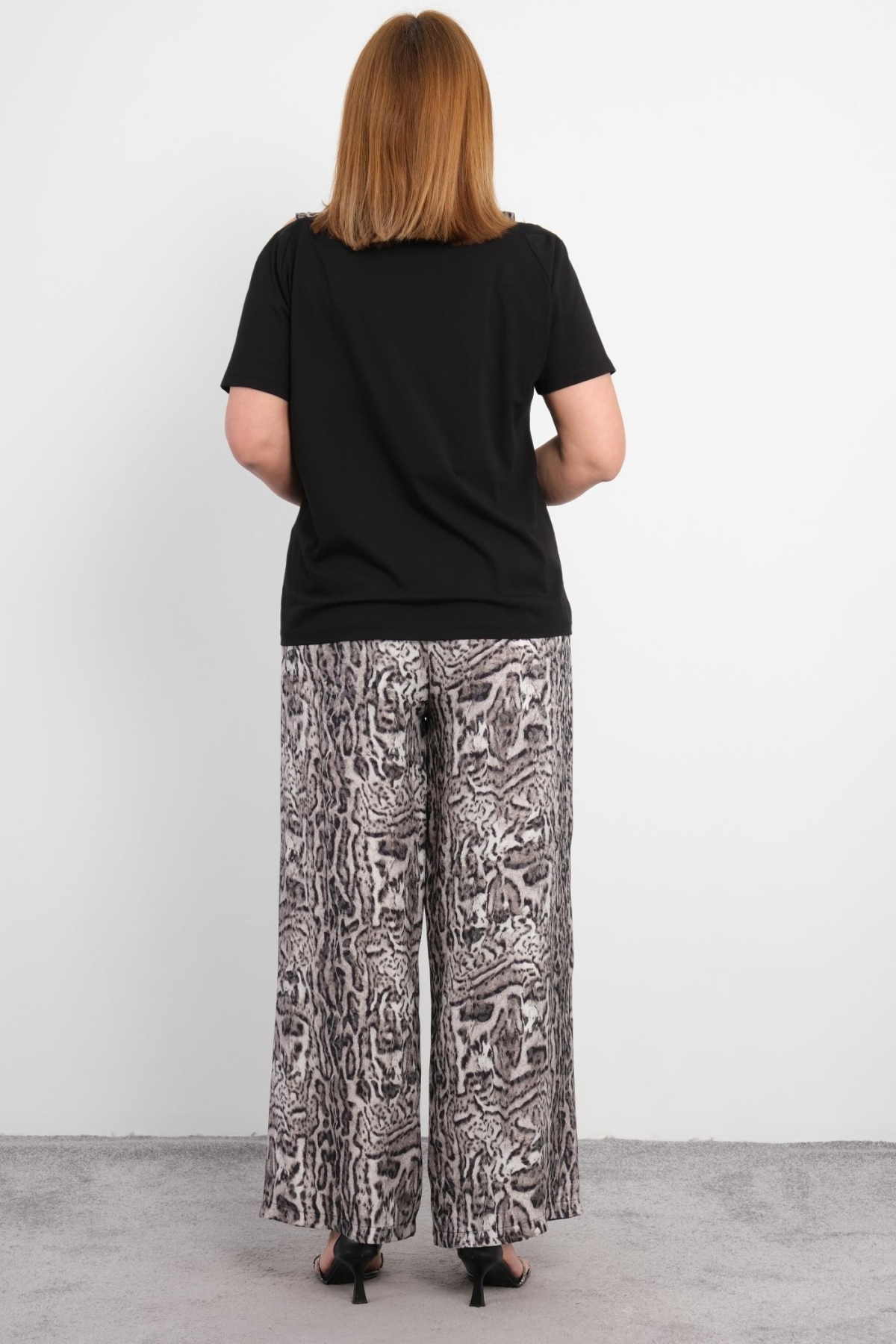 Plus Size Two-Piece Set-Black