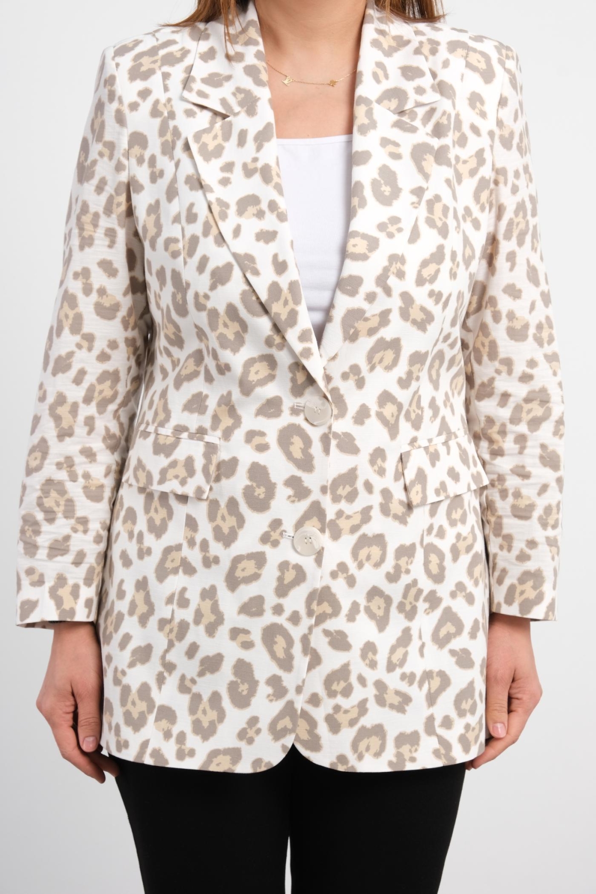 Plus Size Jacket-Brown
