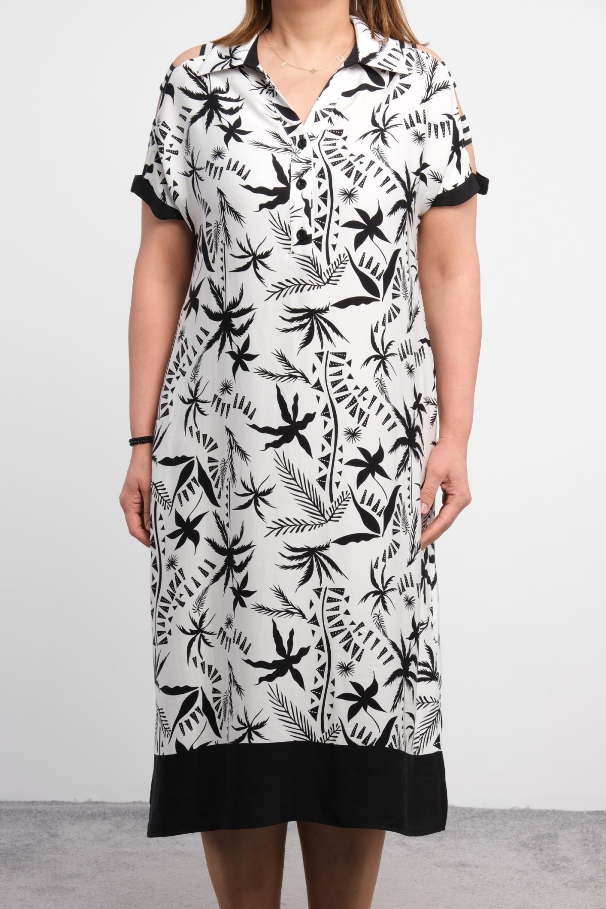 Plus Size Dress-Black