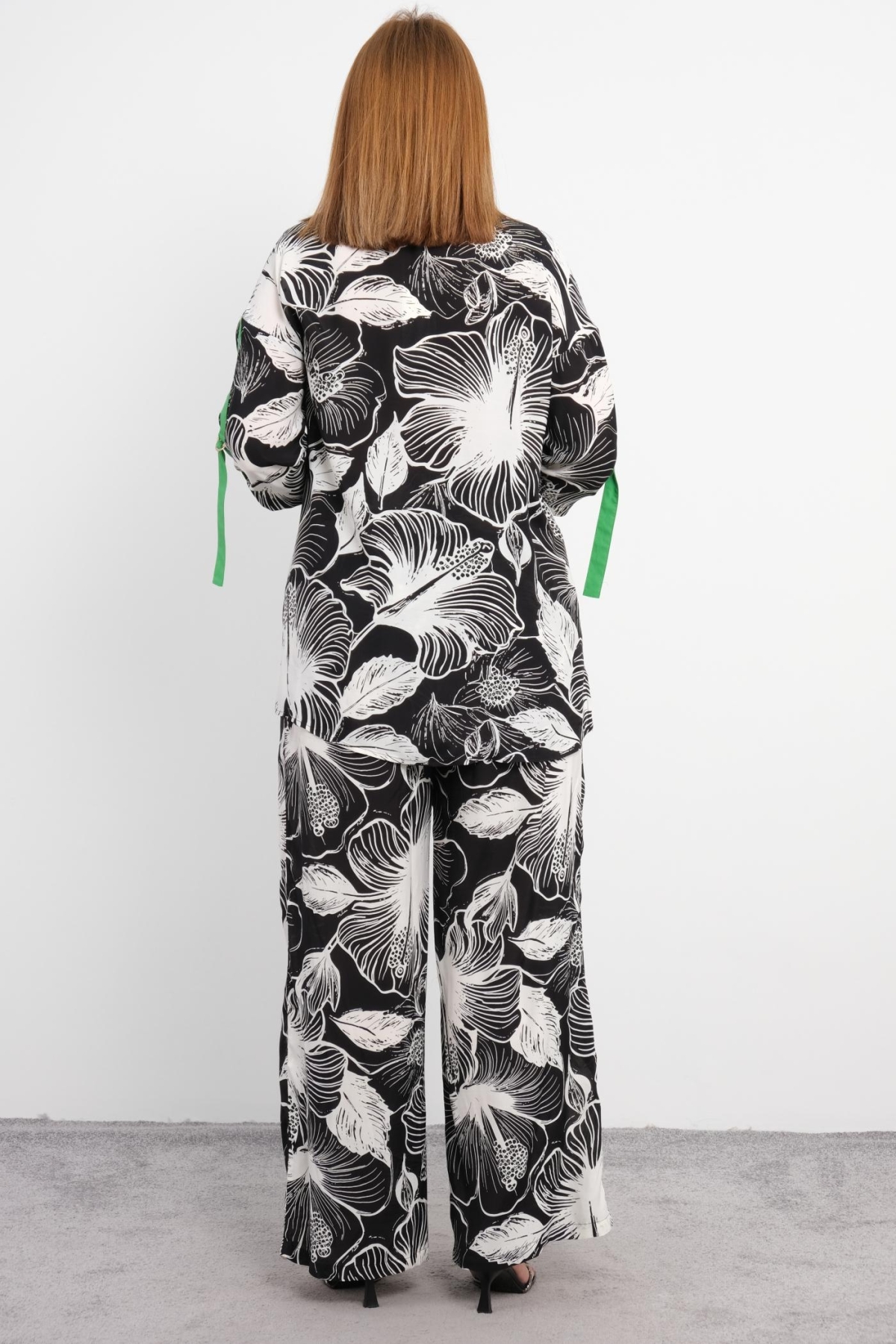 Plus Size Two-Piece Set-Black