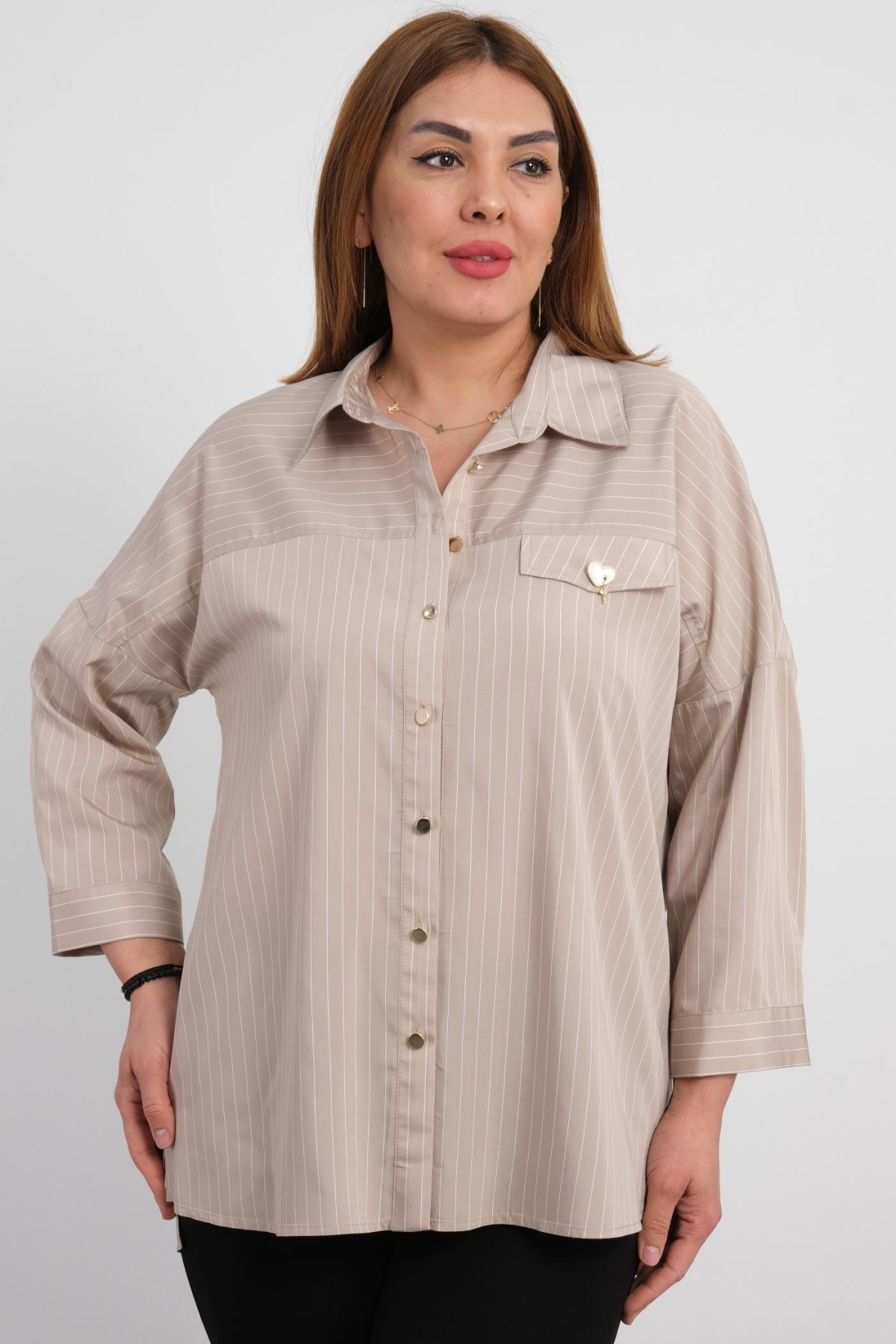 Plus Size Shirt-Mink