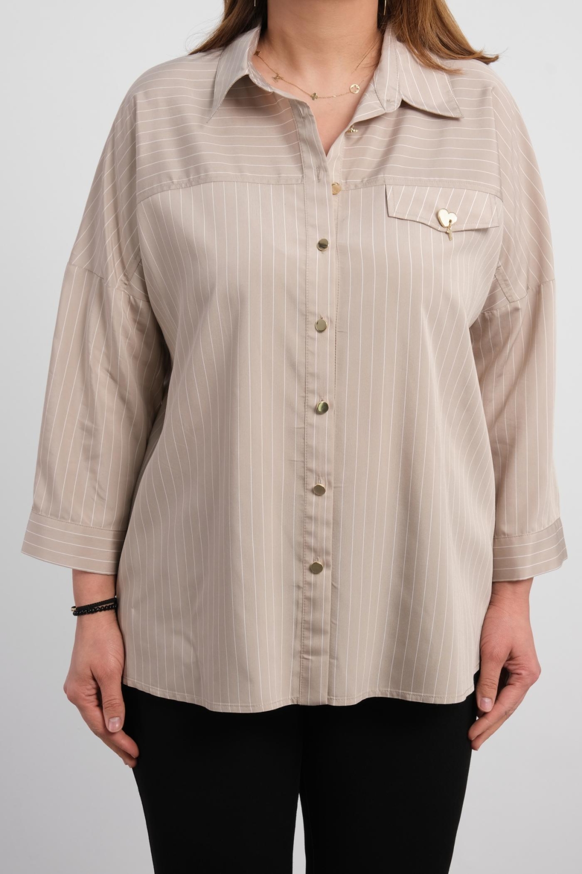 Plus Size Shirt-Mink