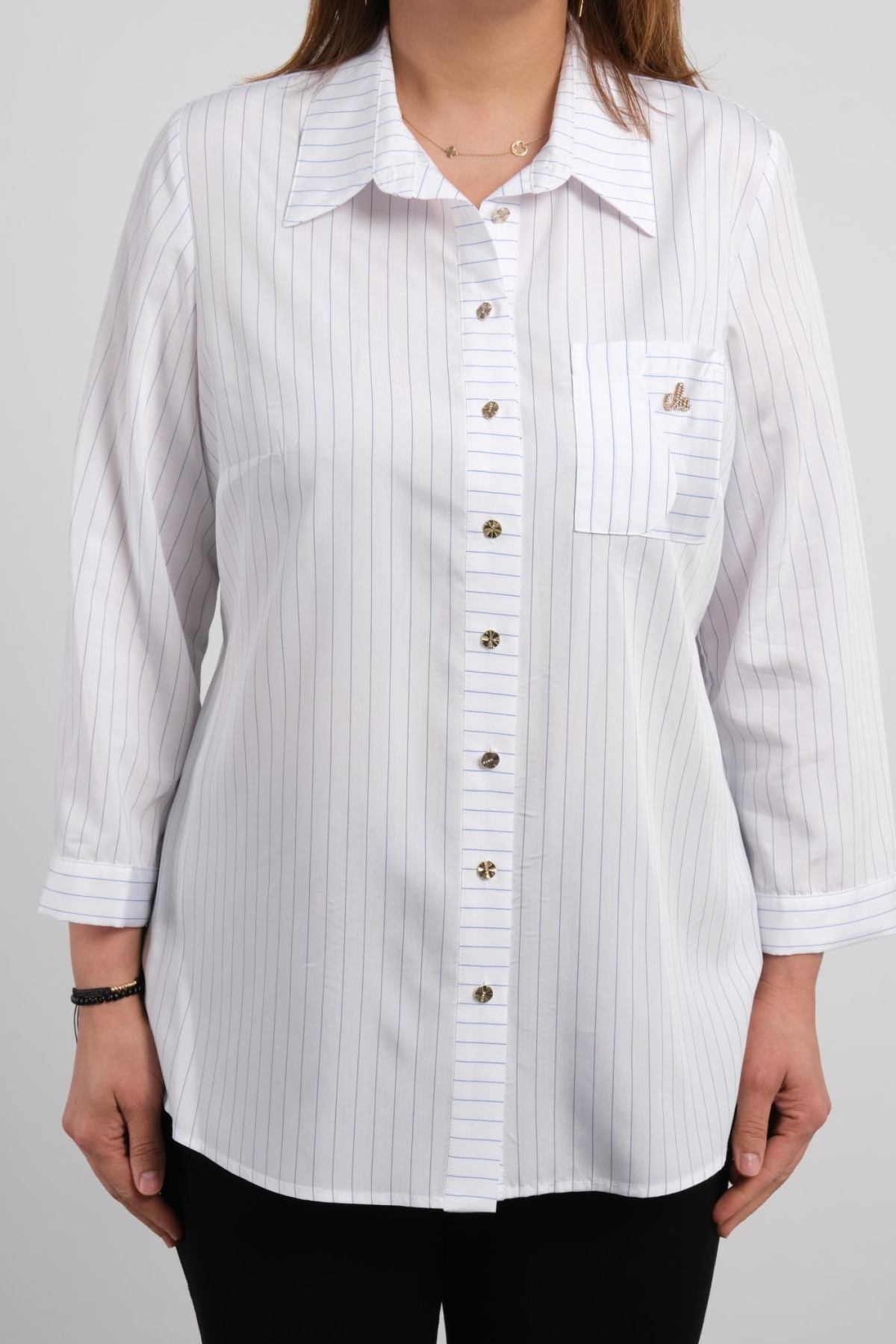 Plus Size Shirt-White