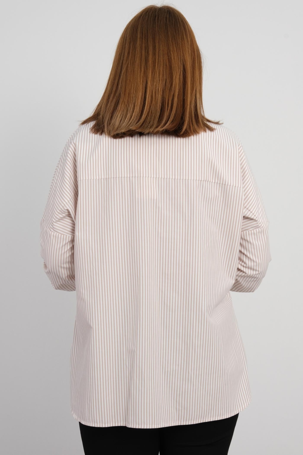 Plus Size Shirt-Beige