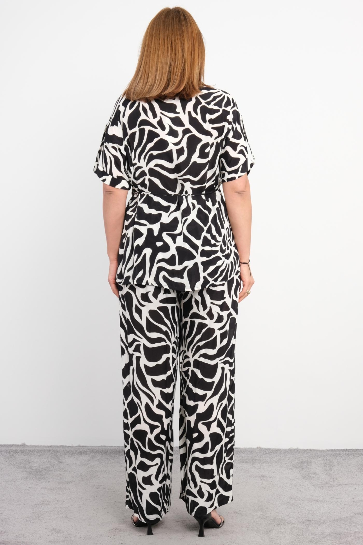 Plus Size Two-Piece Set-Black