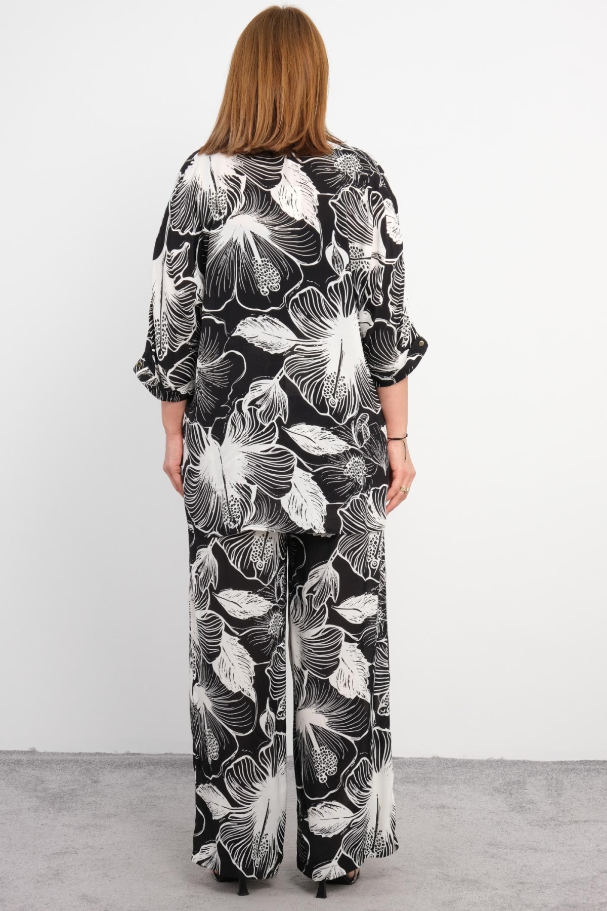 Plus Size Three-Piece Set-Black