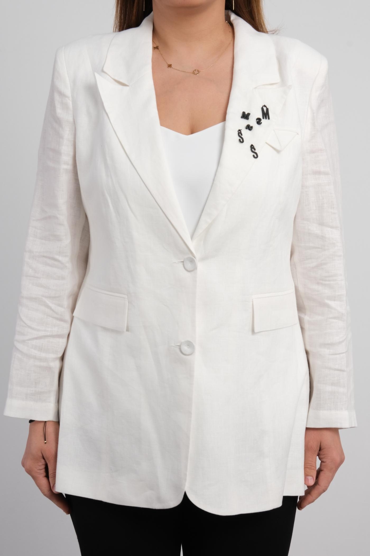 Plus Size Jacket-White