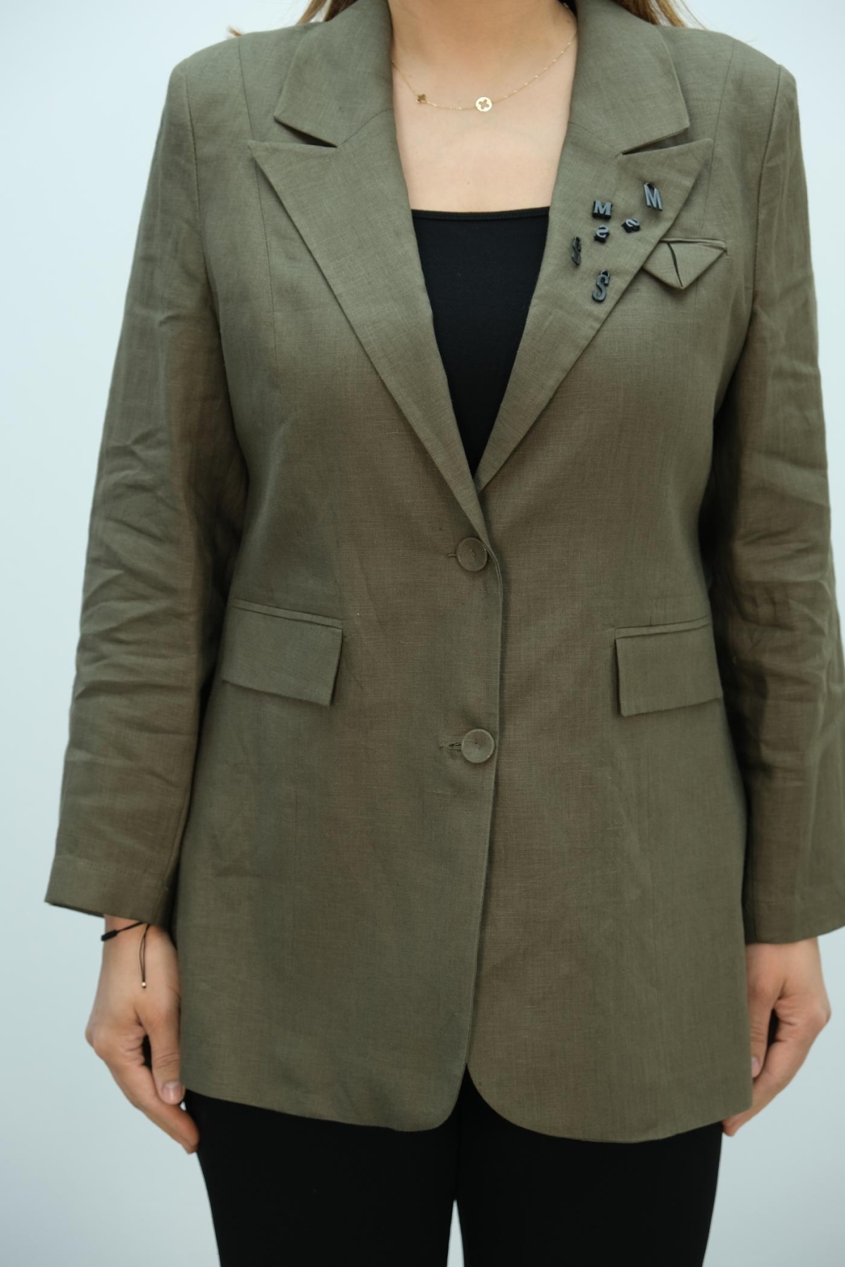 Plus Size Jacket-Khaki