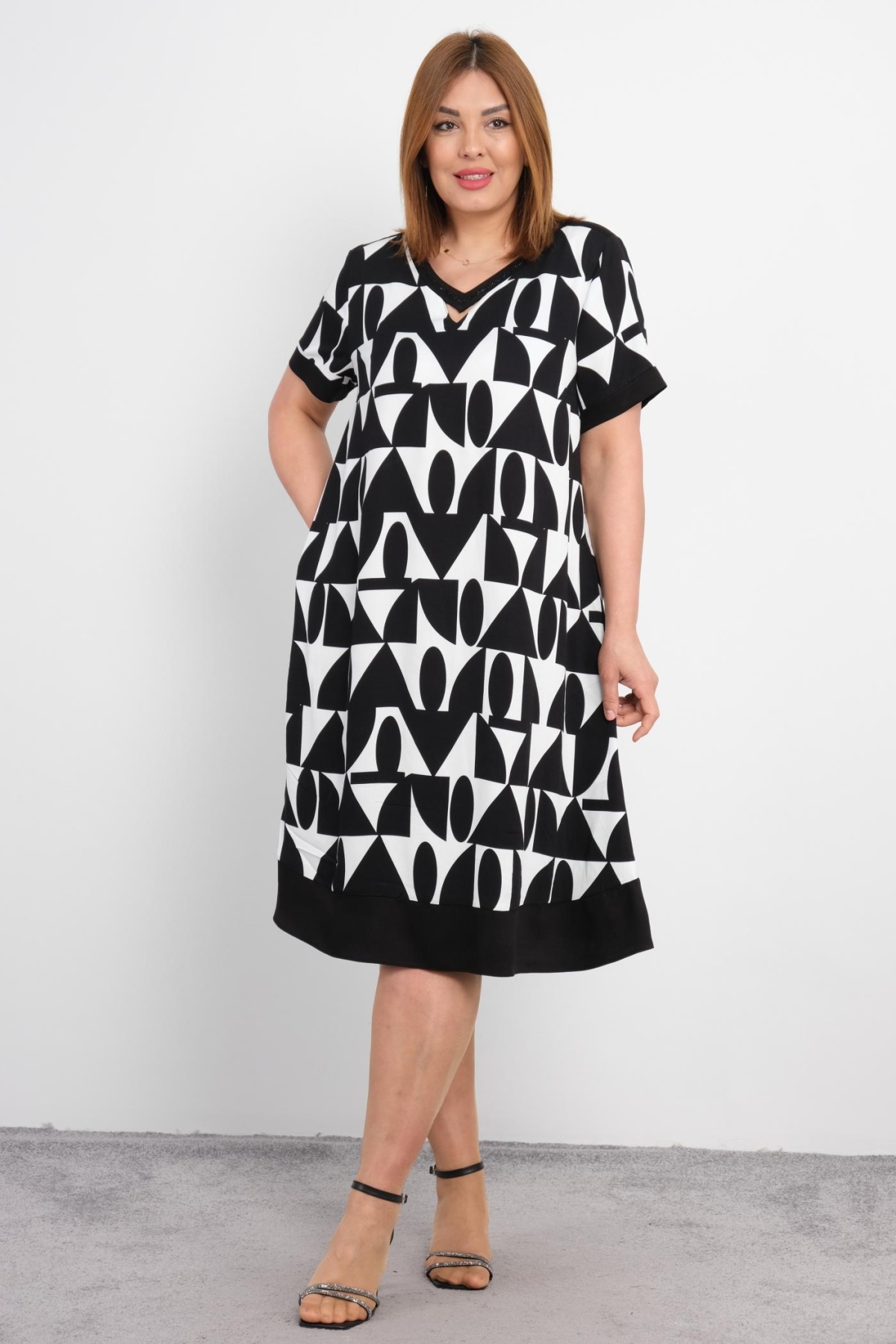 Plus Size Dress-Black
