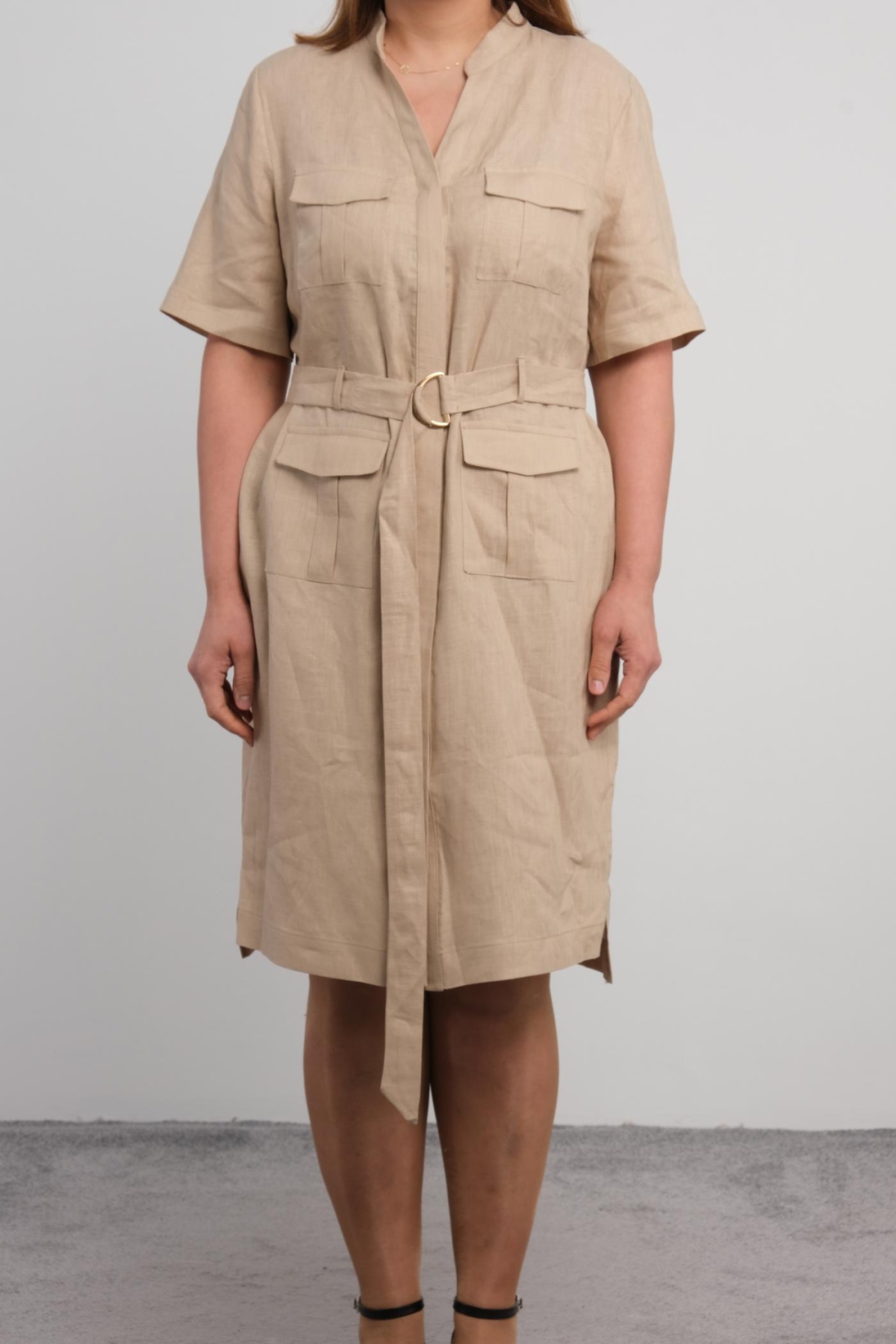Plus Size Dress-Mink