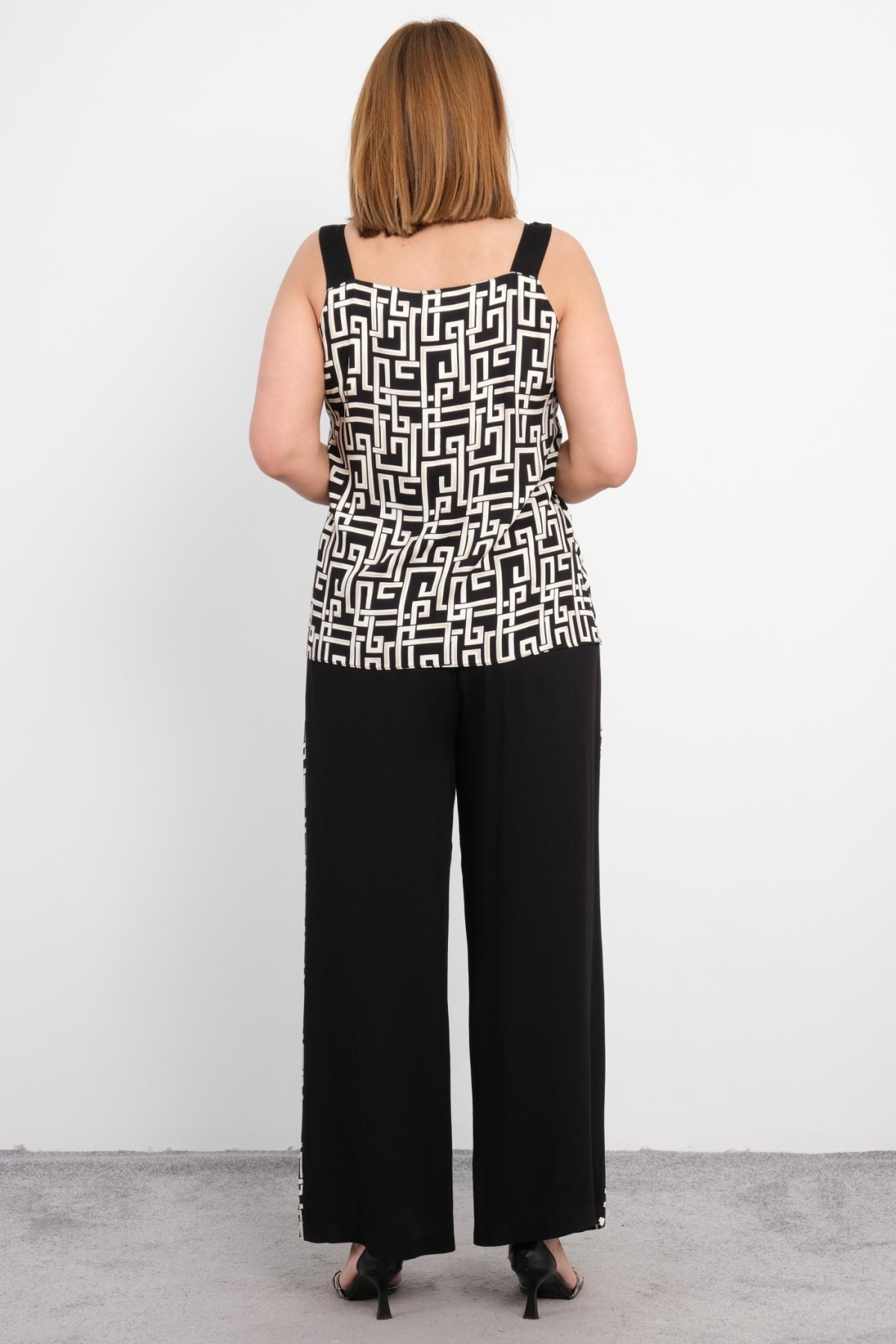 Plus Size Two-Piece Set-Black