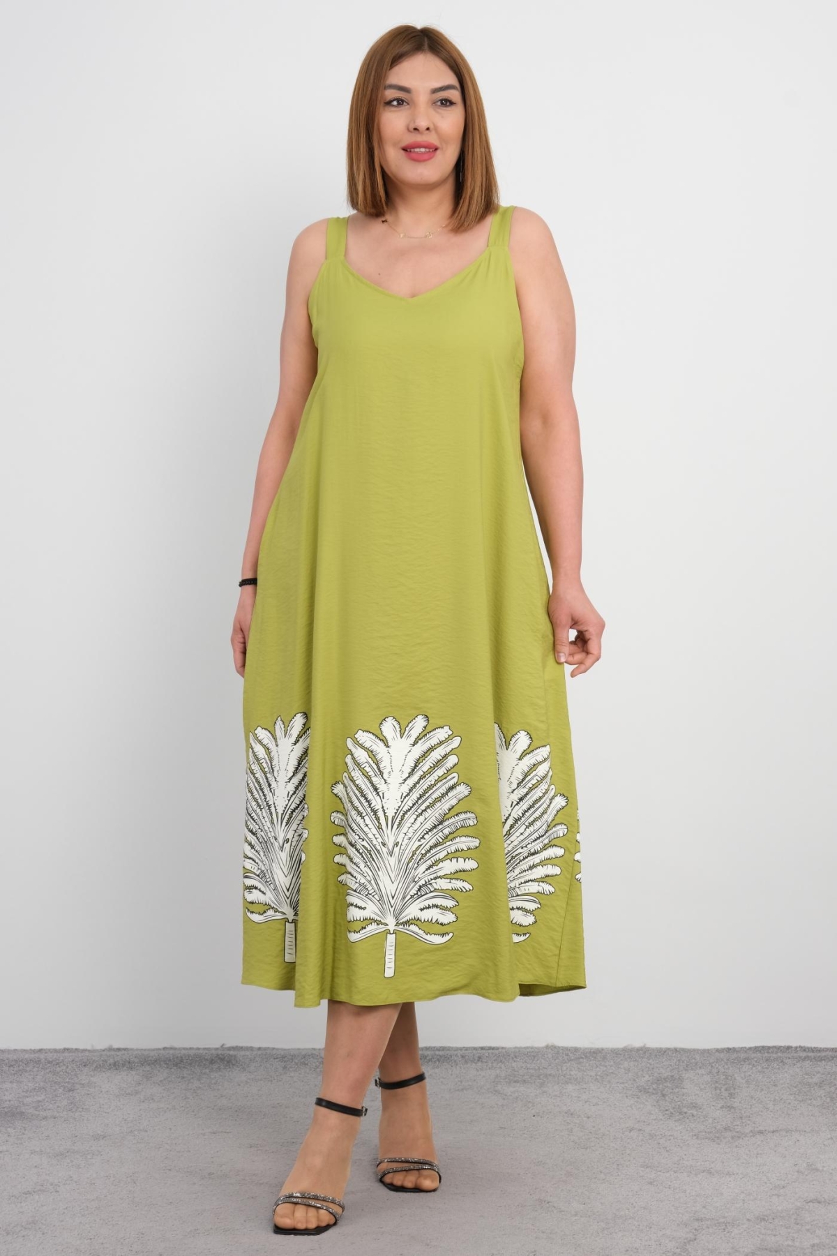 Plus Size Dress-Green