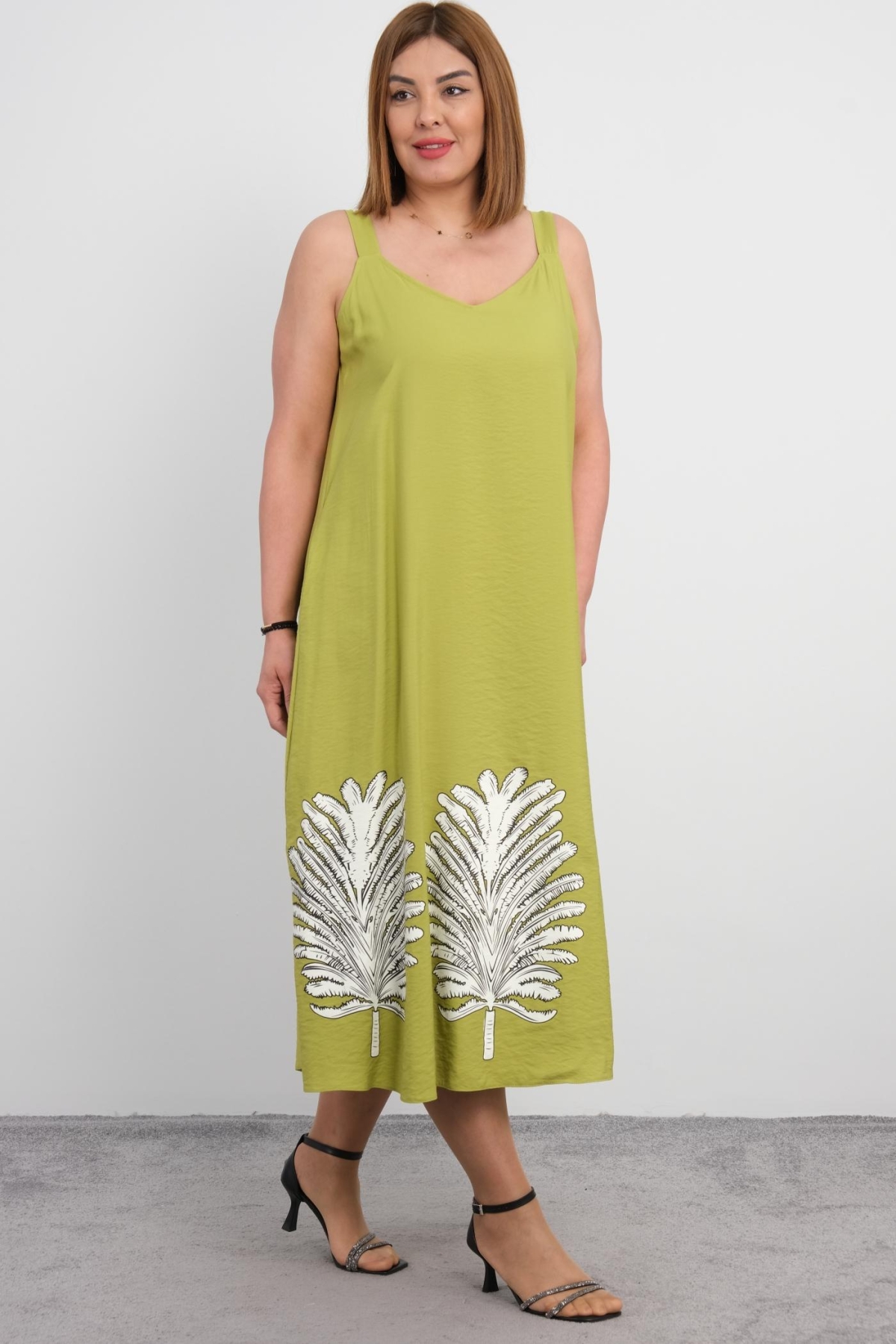 Plus Size Dress-Green