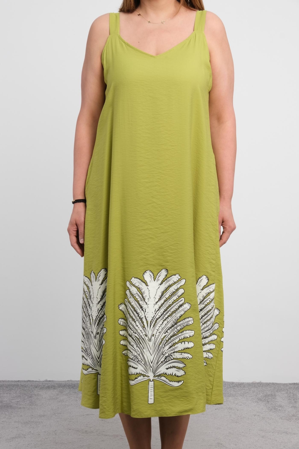 Plus Size Dress-Green
