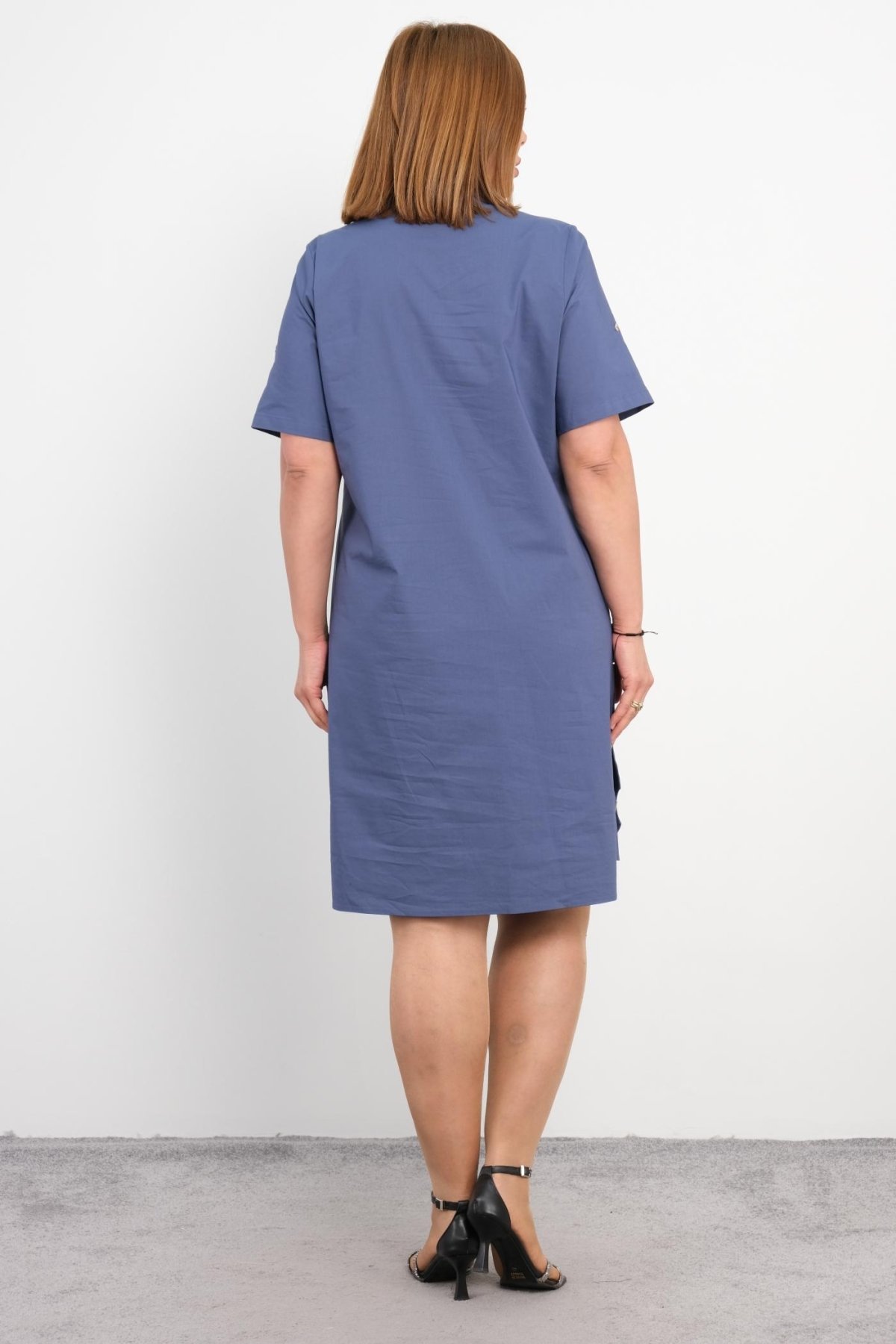 Super Plus Size Dress-Indigo