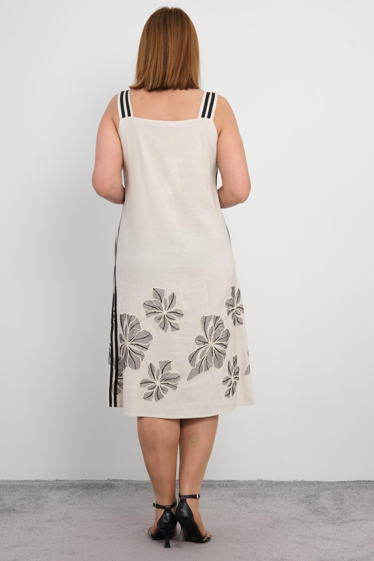 Plus Size Dress-Ecru