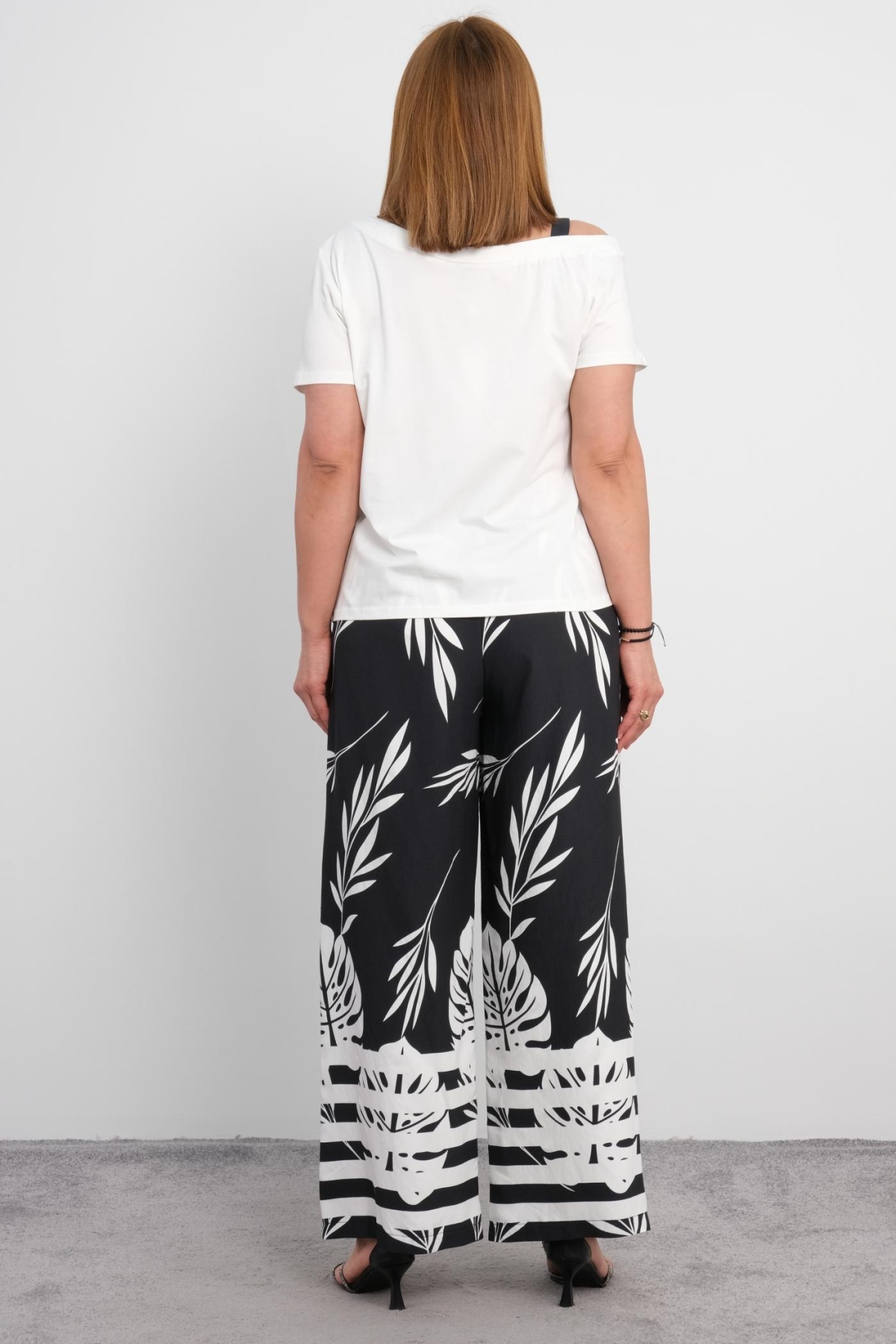 Plus Size Two-Piece Set-White