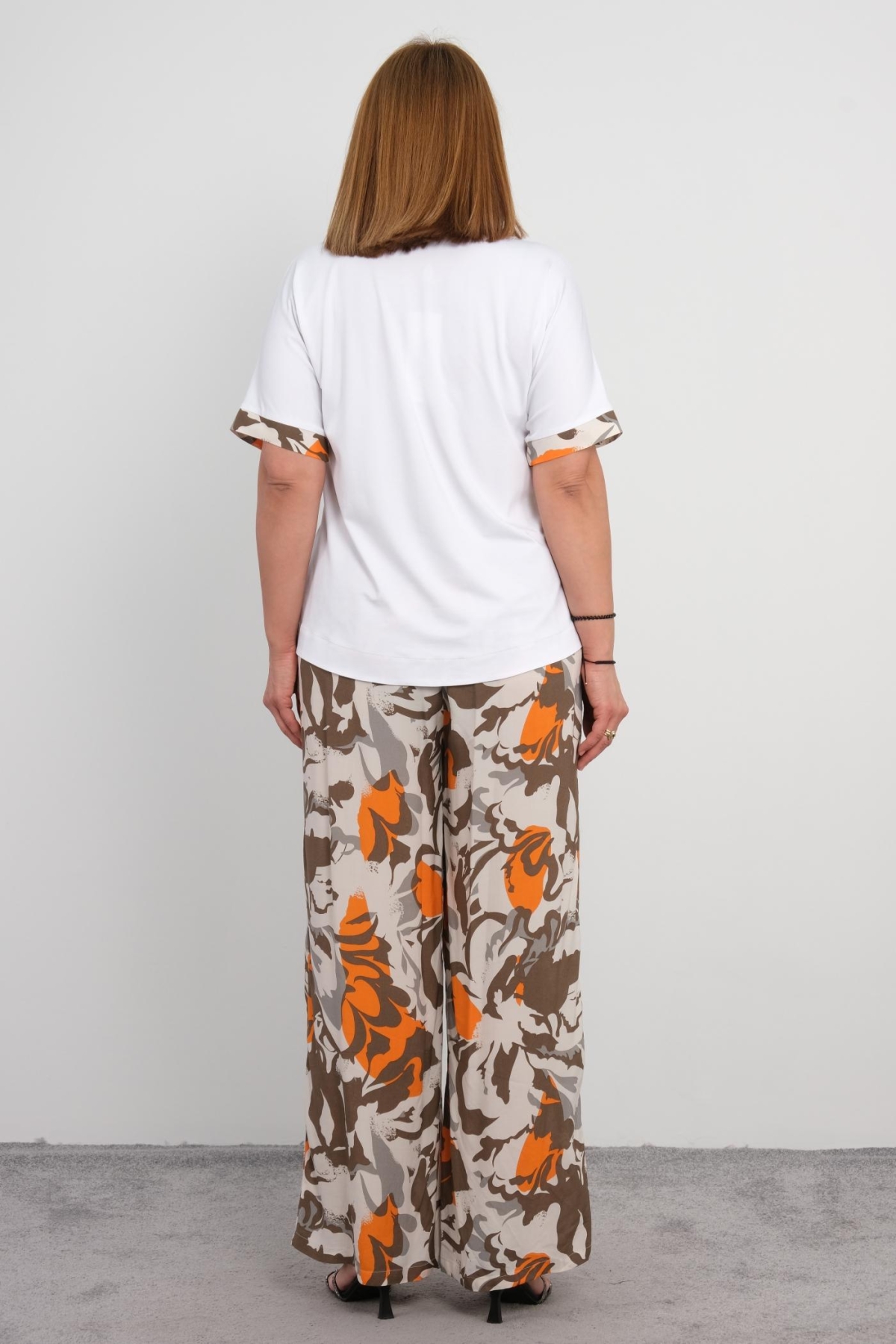 Plus Size Two-Piece Set-White