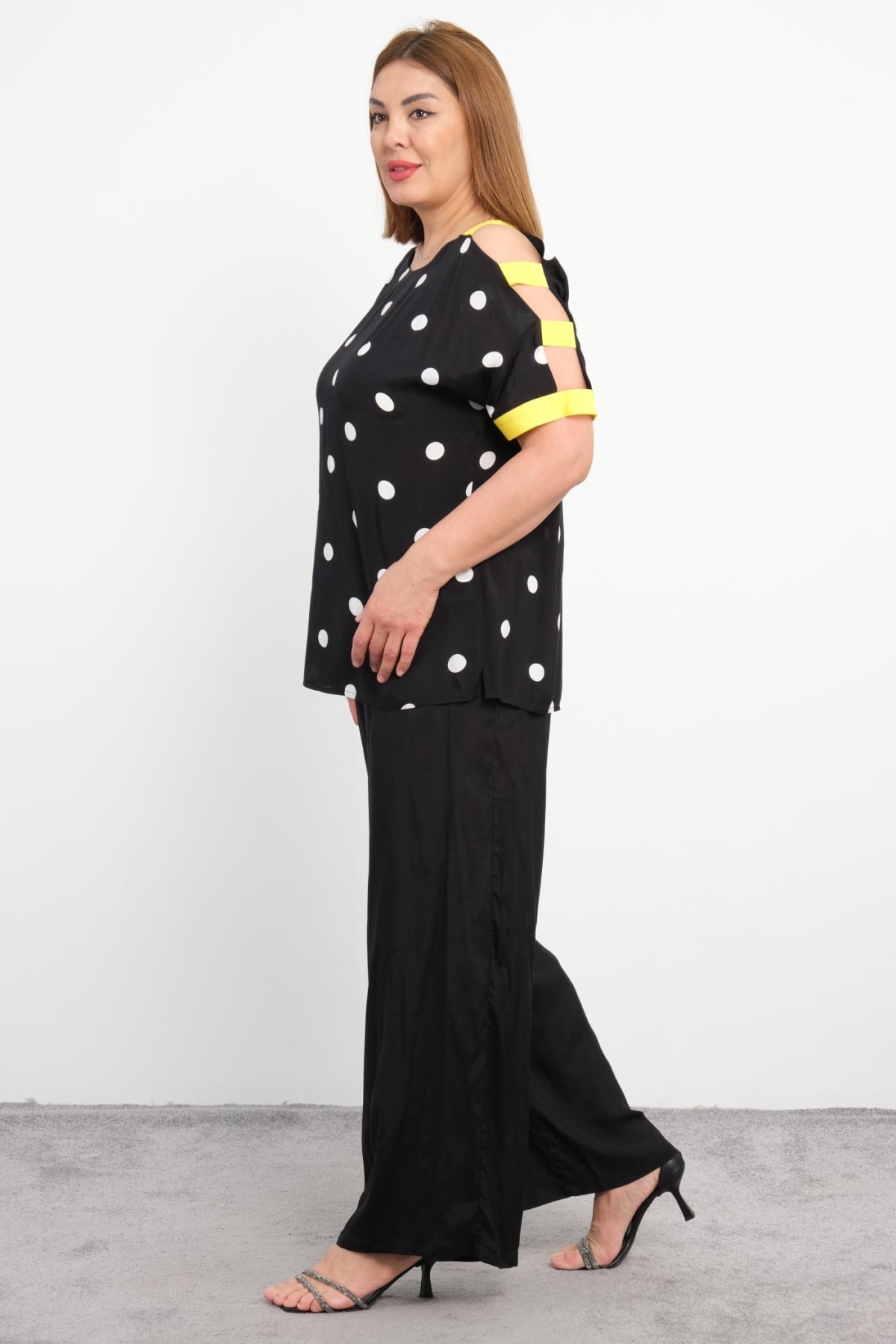 Plus Size Two-Piece Set-Black