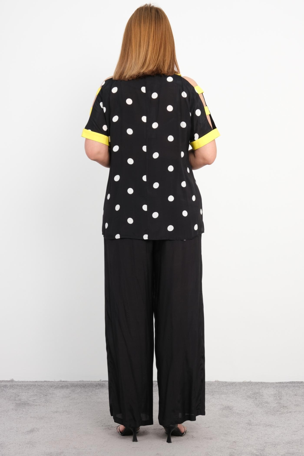 Plus Size Two-Piece Set-Black