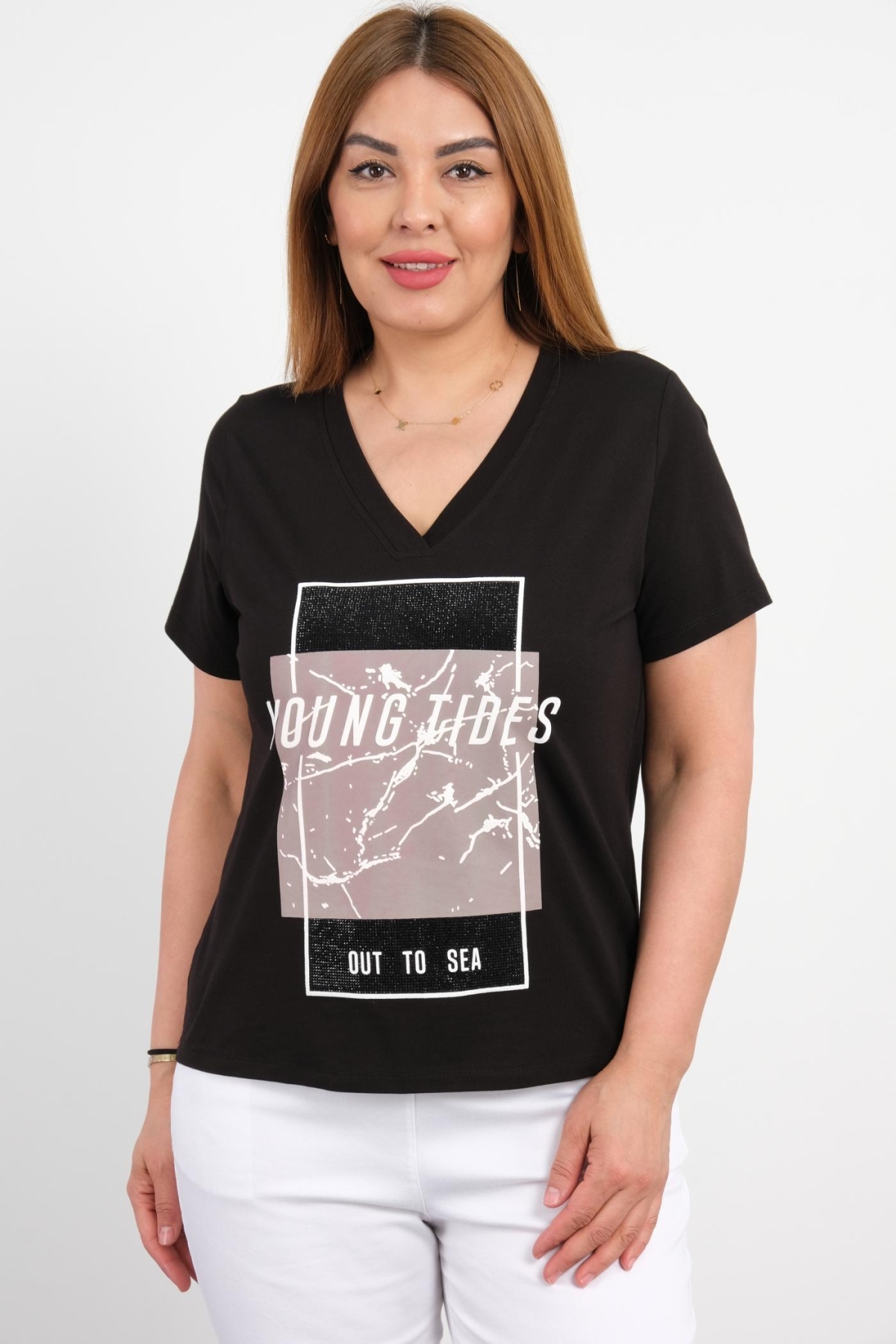 Plus Size Blouse-Black