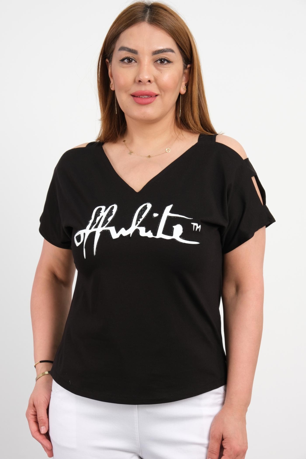 Plus Size Blouse-Black