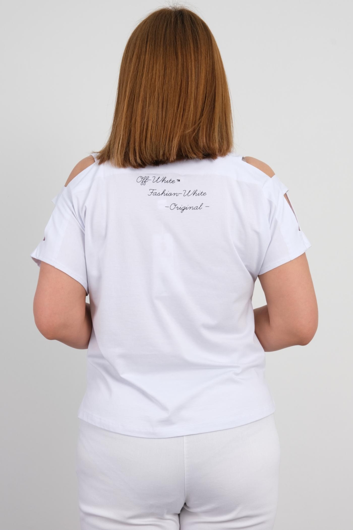 Plus Size Blouse-White