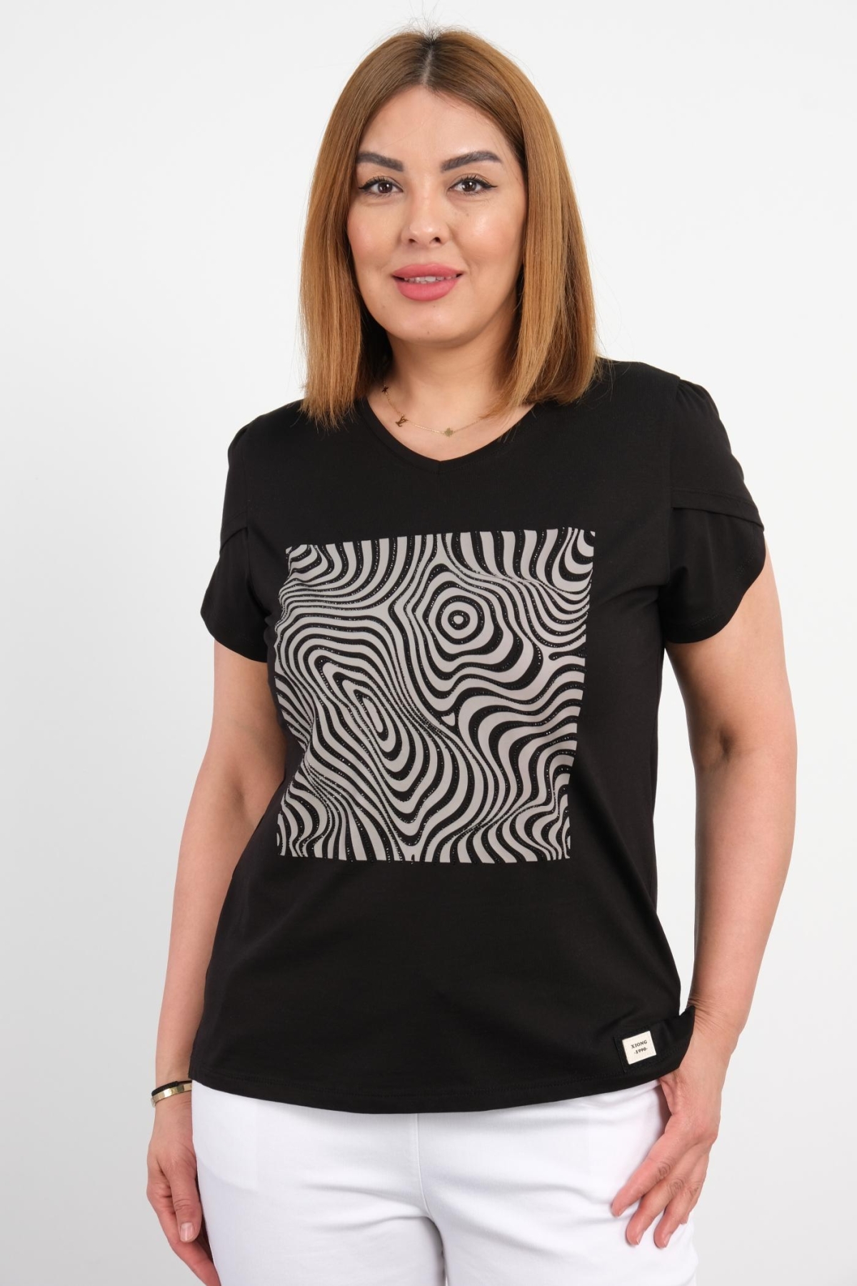 Plus Size Blouse-Black