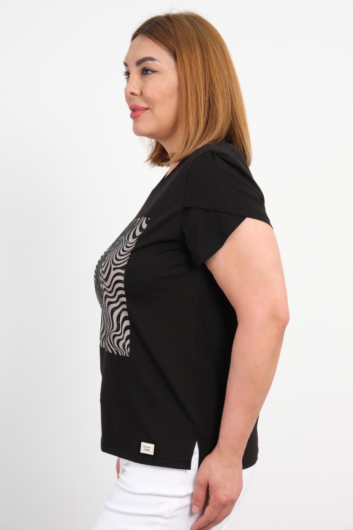 Plus Size Blouse-Black