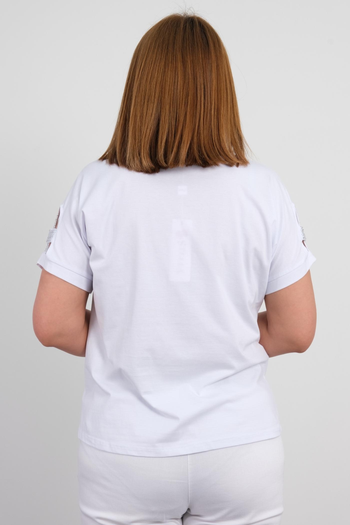 Plus Size Blouse-White