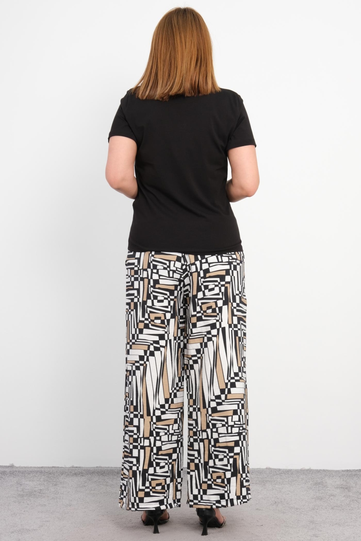 Plus Size Two-Piece Set-Black