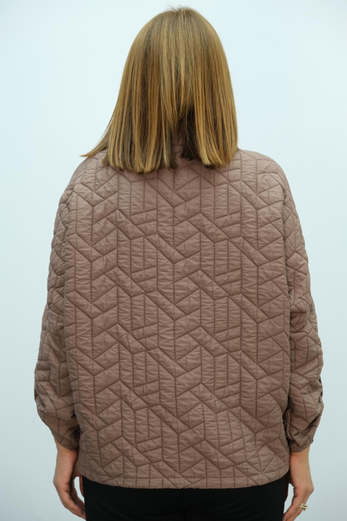 Plus Size Coat-Brown
