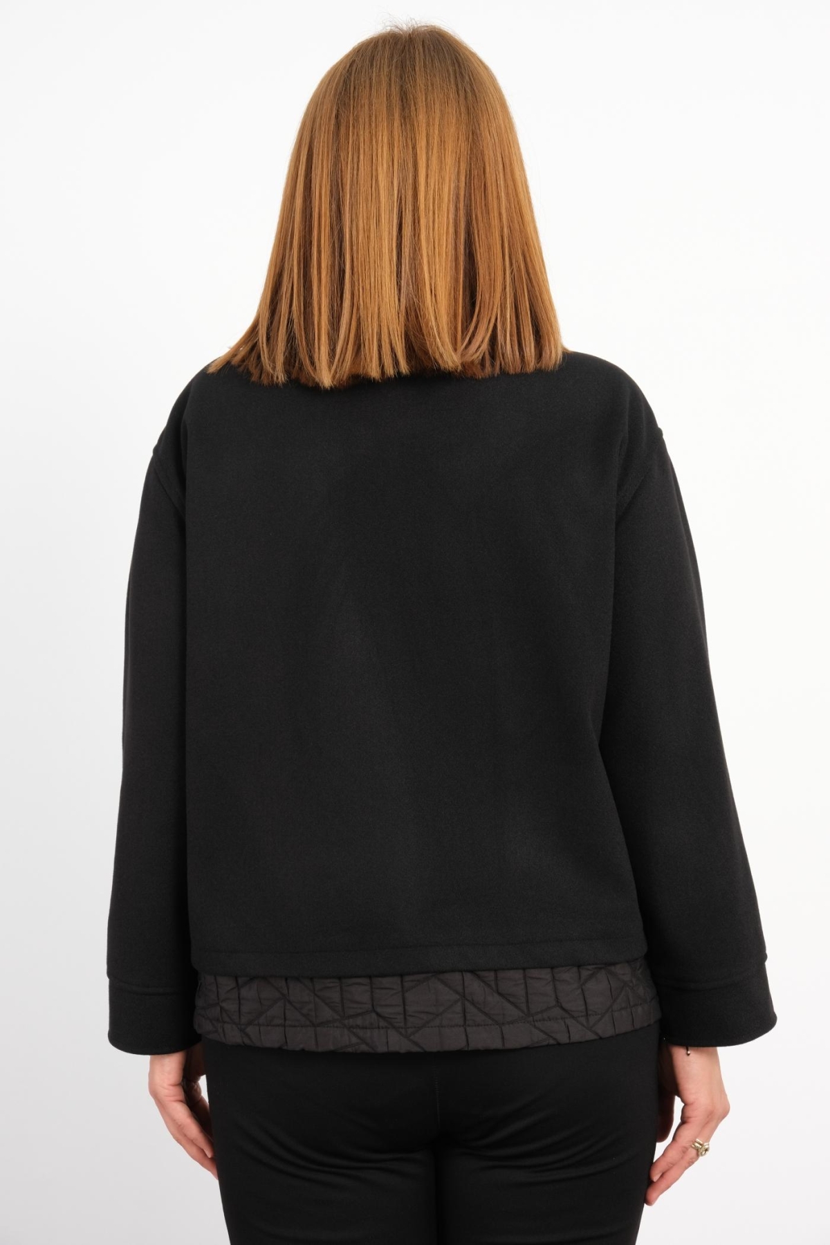 Plus Size Coat-Black
