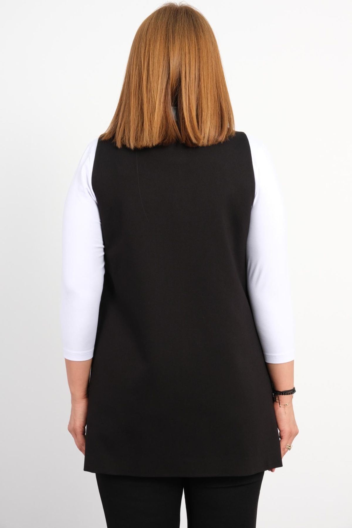 Plus Size Vest-Black