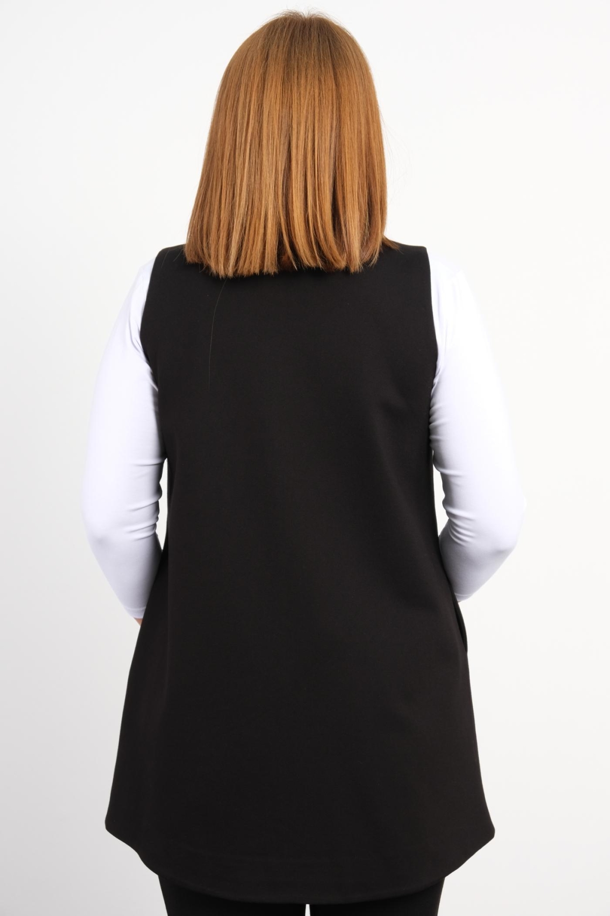 Plus Size Vest-Black