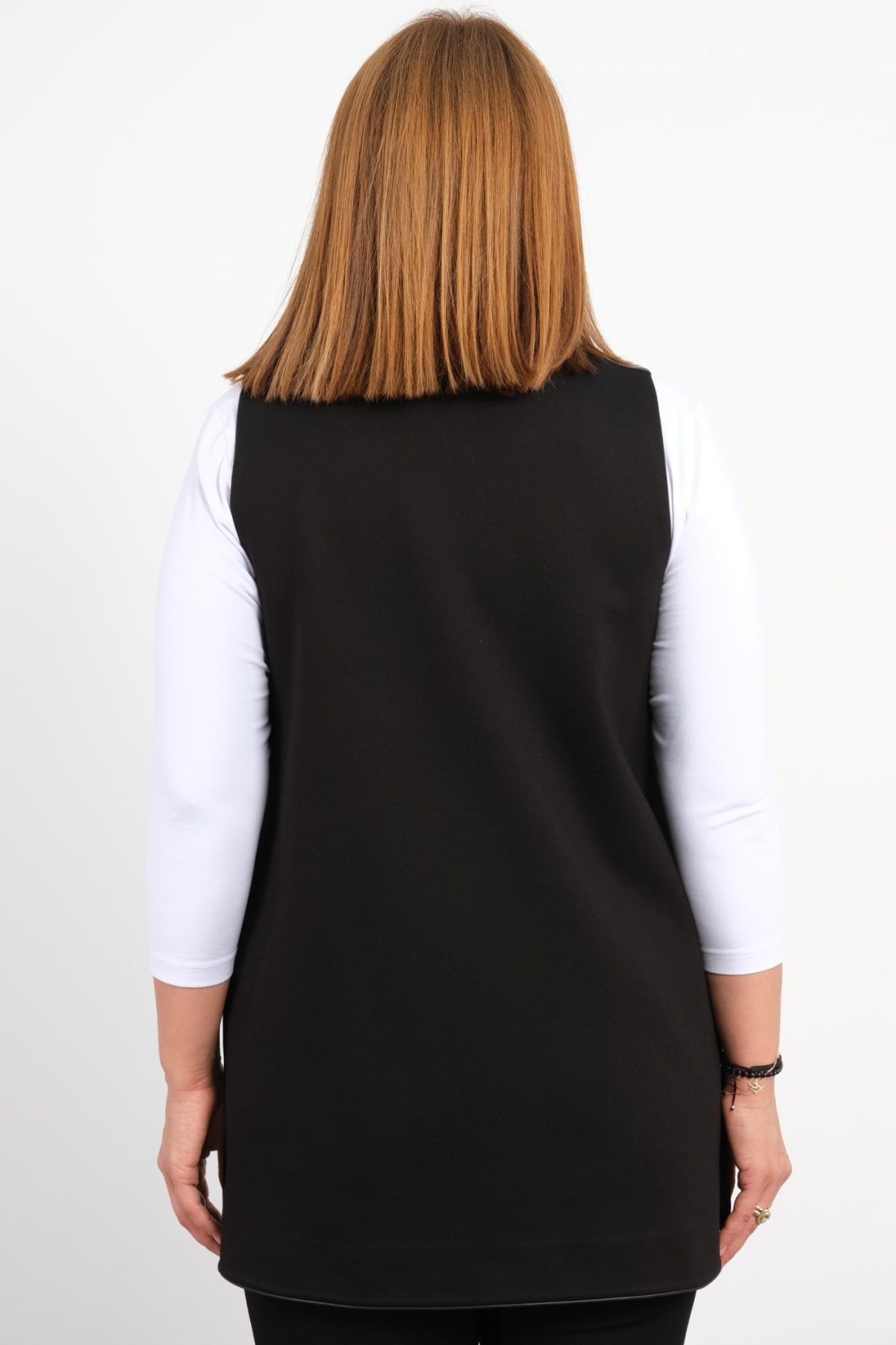 Plus Size Vest-Black
